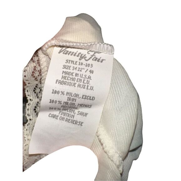 VINTAGE VANITY FAIR IVORY SIZE 34 FULL SLIP STYLE 10-103  (approximately 25” len - Picture 6 of 8